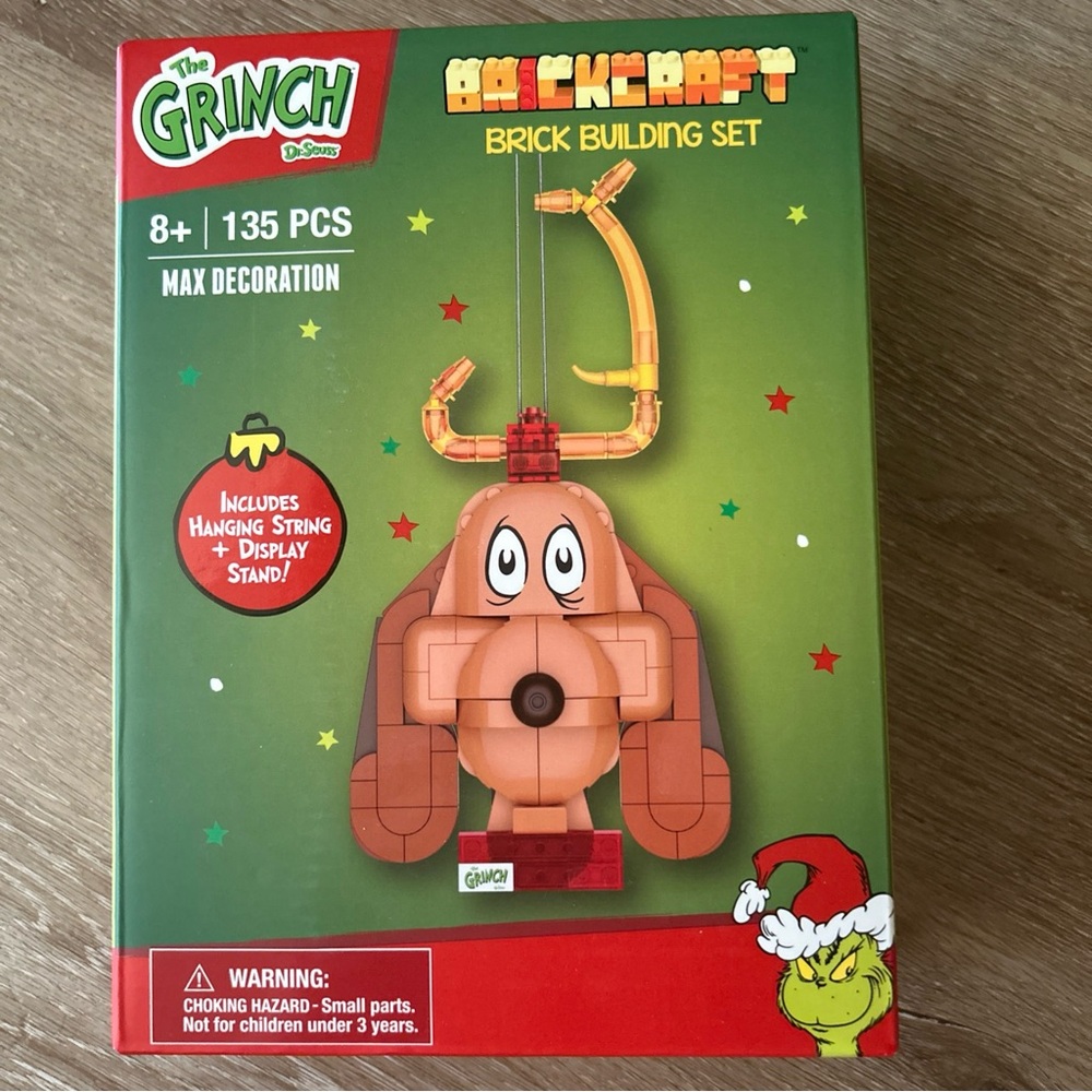 Brick Building Set - Brown, BrickCraft Max Ornament from The Grinch. 135 pcs